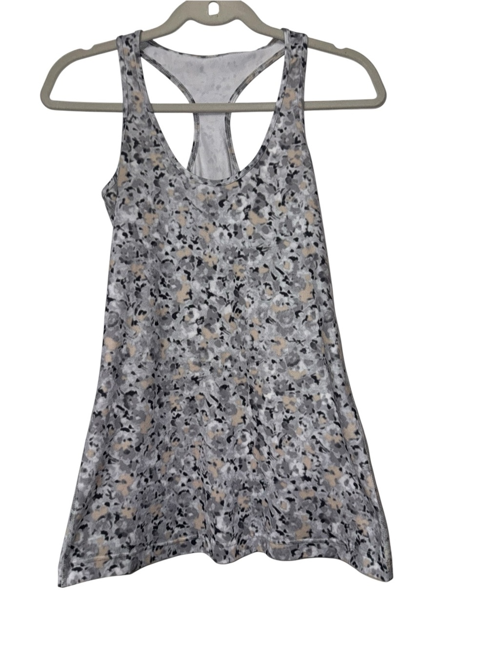 lululemon athletica Not so petite fleur silver spoon Cool Racerback tank